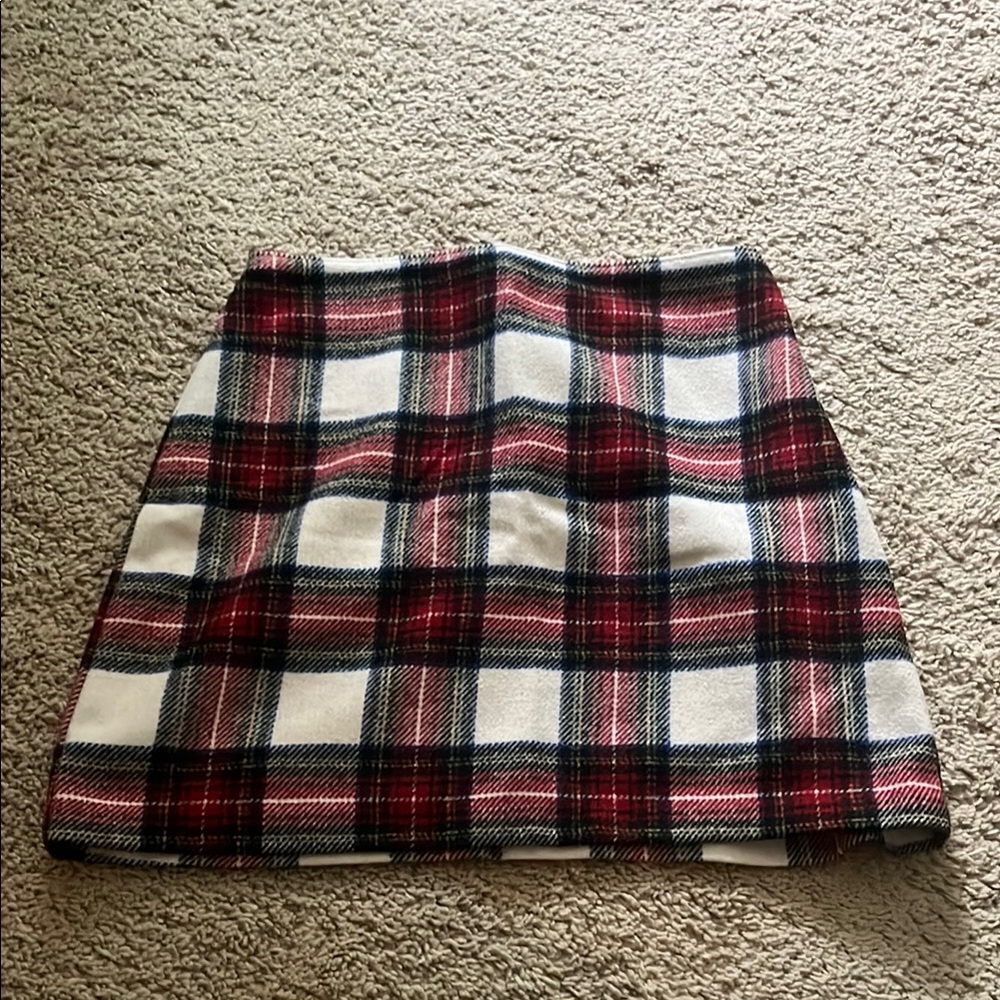 Abercrombie Plaid Women's Skirt in Red and Black
